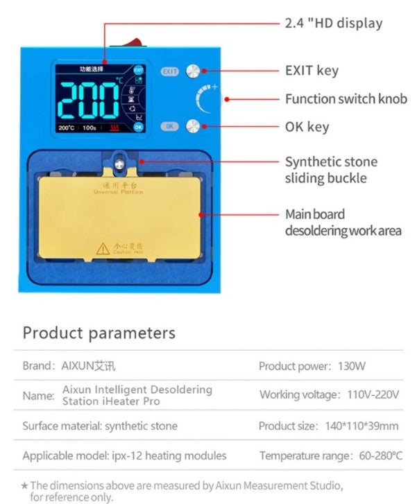 AIXUN iHeater Pro Intelligent Desoldering Station (Universal Android Module)